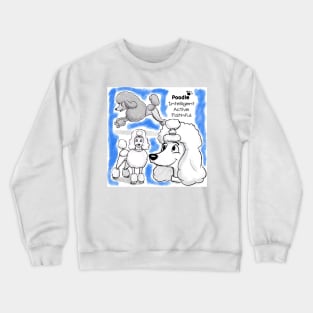 Poodle Design Crewneck Sweatshirt